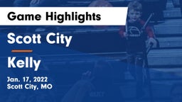 Scott City  vs Kelly Game Highlights - Jan. 17, 2022