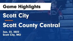 Scott City  vs Scott County Central Game Highlights - Jan. 22, 2022