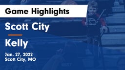 Scott City  vs Kelly Game Highlights - Jan. 27, 2022