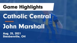 Catholic Central  vs John Marshall  Game Highlights - Aug. 25, 2021