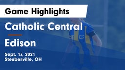 Catholic Central  vs Edison Game Highlights - Sept. 13, 2021
