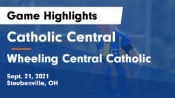 Catholic Central  vs Wheeling Central Catholic Game Highlights - Sept. 21, 2021