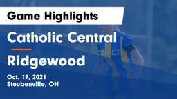 Catholic Central  vs Ridgewood Game Highlights - Oct. 19, 2021