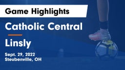 Catholic Central  vs Linsly  Game Highlights - Sept. 29, 2022