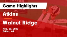 Atkins  vs Walnut Ridge  Game Highlights - Aug. 20, 2022
