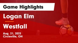 Logan Elm  vs Westfall  Game Highlights - Aug. 21, 2023