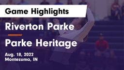 Riverton Parke  vs Parke Heritage  Game Highlights - Aug. 18, 2022