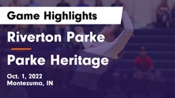 Riverton Parke  vs Parke Heritage  Game Highlights - Oct. 1, 2022