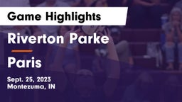 Riverton Parke  vs Paris  Game Highlights - Sept. 25, 2023