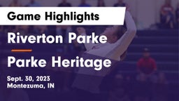 Riverton Parke  vs Parke Heritage  Game Highlights - Sept. 30, 2023