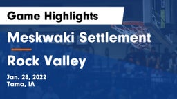 Meskwaki Settlement  vs Rock Valley  Game Highlights - Jan. 28, 2022
