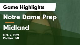 Notre Dame Prep  vs Midland  Game Highlights - Oct. 2, 2021