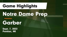 Notre Dame Prep  vs Garber  Game Highlights - Sept. 7, 2022