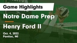 Notre Dame Prep  vs Henry Ford II  Game Highlights - Oct. 4, 2022