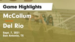 McCollum  vs Del Rio  Game Highlights - Sept. 7, 2021