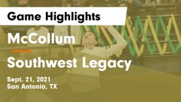 McCollum  vs Southwest Legacy  Game Highlights - Sept. 21, 2021