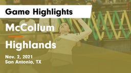 McCollum  vs Highlands  Game Highlights - Nov. 2, 2021