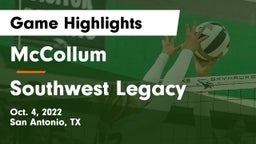 McCollum  vs Southwest Legacy  Game Highlights - Oct. 4, 2022