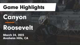 Canyon  vs Roosevelt  Game Highlights - March 24, 2023