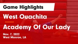 West Ouachita  vs Academy Of Our Lady  Game Highlights - Nov. 7, 2022