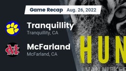 Recap: Tranquillity  vs. McFarland  2022