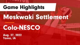 Meskwaki Settlement  vs Colo-NESCO  Game Highlights - Aug. 27, 2022