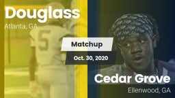 Matchup: Douglass  vs. Cedar Grove  2020