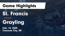 St. Francis  vs Grayling  Game Highlights - Feb. 14, 2020
