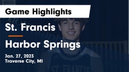 St. Francis  vs Harbor Springs  Game Highlights - Jan. 27, 2023