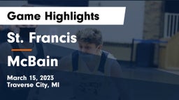 St. Francis  vs McBain  Game Highlights - March 15, 2023
