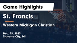 St. Francis  vs Western Michigan Christian  Game Highlights - Dec. 29, 2023
