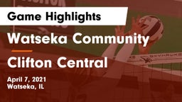 Watseka Community  vs Clifton Central Game Highlights - April 7, 2021