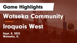 Watseka Community  vs Iroquois West Game Highlights - Sept. 8, 2022