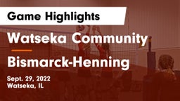 Watseka Community  vs Bismarck-Henning  Game Highlights - Sept. 29, 2022