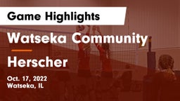 Watseka Community  vs Herscher  Game Highlights - Oct. 17, 2022