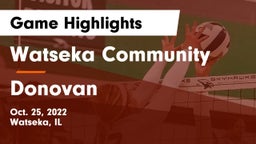Watseka Community  vs Donovan Game Highlights - Oct. 25, 2022