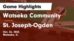 Watseka Community  vs St. Joseph-Ogden  Game Highlights - Oct. 26, 2023