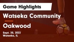 Watseka Community  vs Oakwood Game Highlights - Sept. 20, 2022