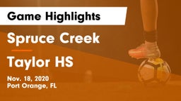 Spruce Creek  vs Taylor HS Game Highlights - Nov. 18, 2020