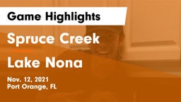 Spruce Creek  vs Lake Nona Game Highlights - Nov. 12, 2021
