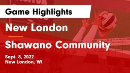 New London  vs Shawano Community  Game Highlights - Sept. 8, 2022