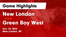 New London  vs Green Bay West Game Highlights - Oct. 10, 2023
