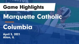 Marquette Catholic  vs Columbia  Game Highlights - April 5, 2021