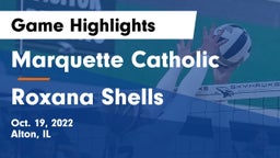 Marquette Catholic  vs Roxana Shells  Game Highlights - Oct. 19, 2022