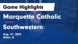 Marquette Catholic  vs Southwestern Game Highlights - Aug. 31, 2023