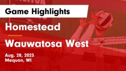 Homestead  vs Wauwatosa West  Game Highlights - Aug. 28, 2023