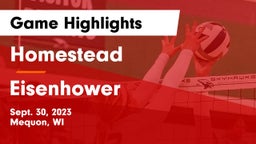 Homestead  vs Eisenhower  Game Highlights - Sept. 30, 2023
