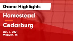 Homestead  vs Cedarburg  Game Highlights - Oct. 7, 2021