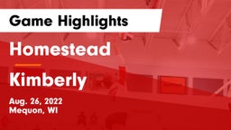 Homestead  vs Kimberly  Game Highlights - Aug. 26, 2022