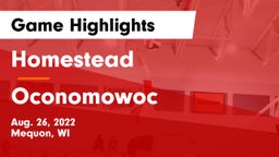 Homestead  vs Oconomowoc  Game Highlights - Aug. 26, 2022